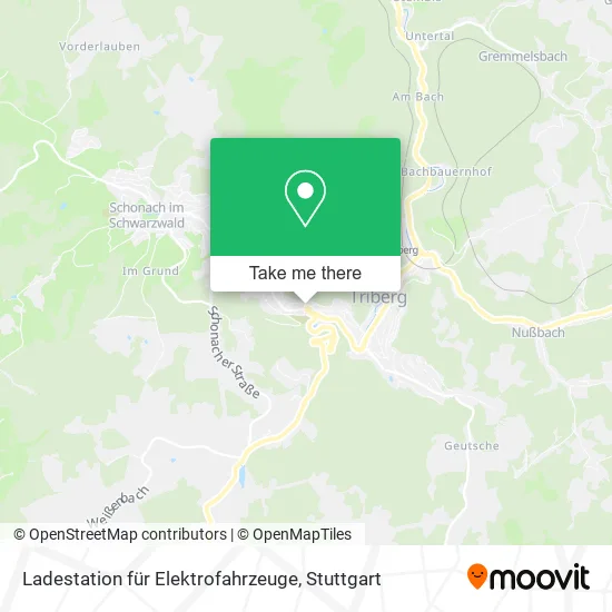 Карта Ladestation für Elektrofahrzeuge