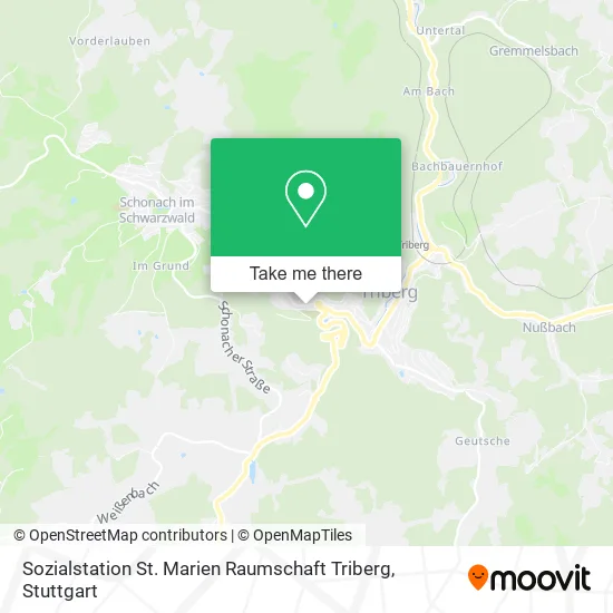 Карта Sozialstation St. Marien Raumschaft Triberg