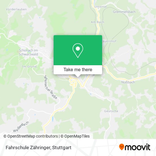 Fahrschule Zähringer map