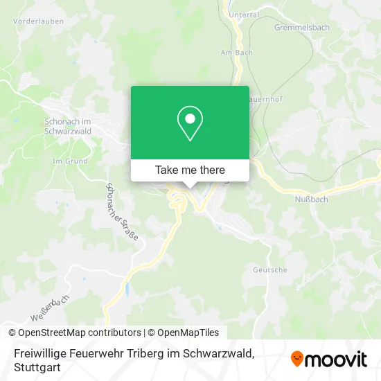 Карта Freiwillige Feuerwehr Triberg im Schwarzwald