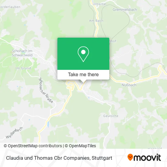 Карта Claudia und Thomas Cbr Companies