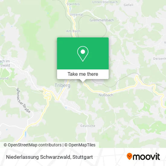 Карта Niederlassung Schwarzwald