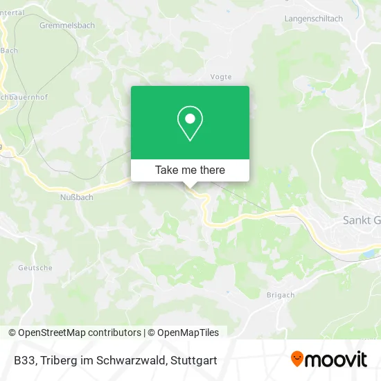 Карта B33, Triberg im Schwarzwald