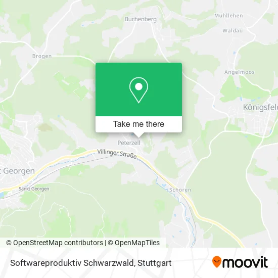 Карта Softwareproduktiv Schwarzwald