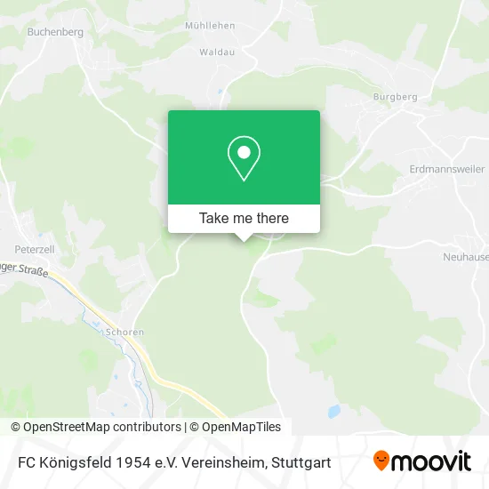 Карта FC Königsfeld 1954 e.V. Vereinsheim