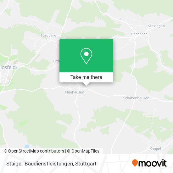 Staiger Baudienstleistungen map