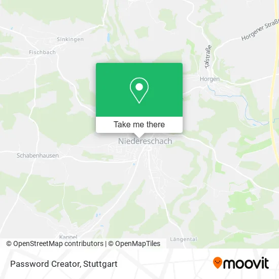Password Creator map