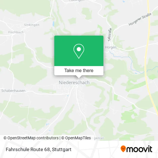 Карта Fahrschule Route 68