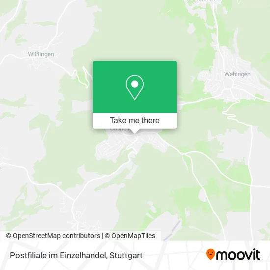 Карта Postfiliale im Einzelhandel