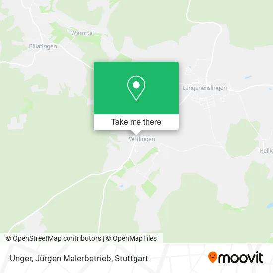 Карта Unger, Jürgen Malerbetrieb