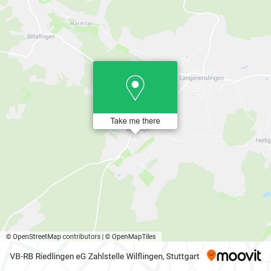 VB-RB Riedlingen eG Zahlstelle Wilflingen map