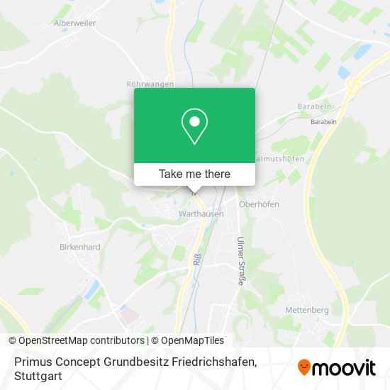 Primus Concept Grundbesitz Friedrichshafen map