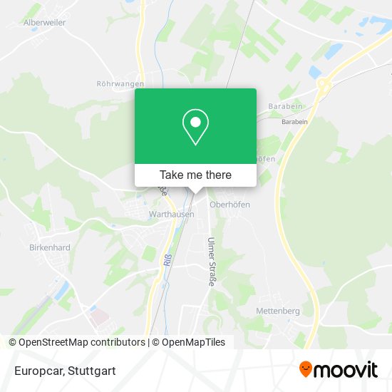 Europcar map