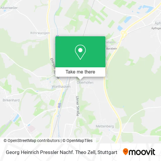 Карта Georg Heinrich Pressler Nachf. Theo Zell