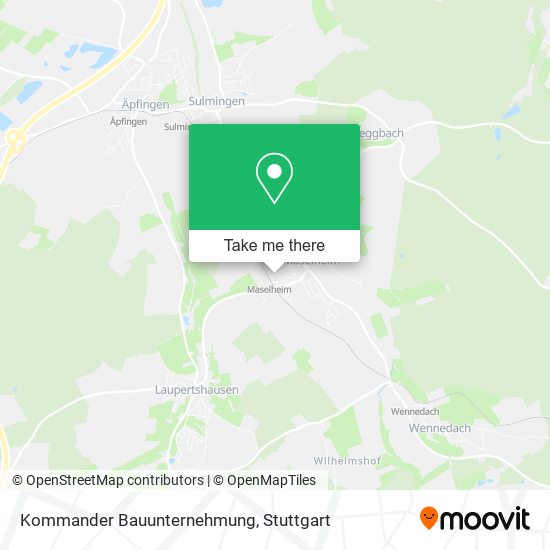 Kommander Bauunternehmung map