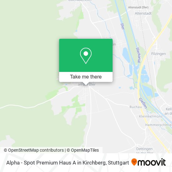 Карта Alpha - Spot Premium Haus A in Kirchberg