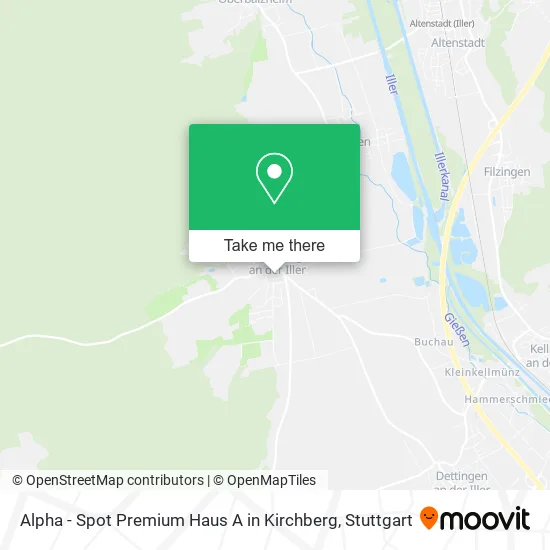 Карта Alpha - Spot Premium Haus A in Kirchberg