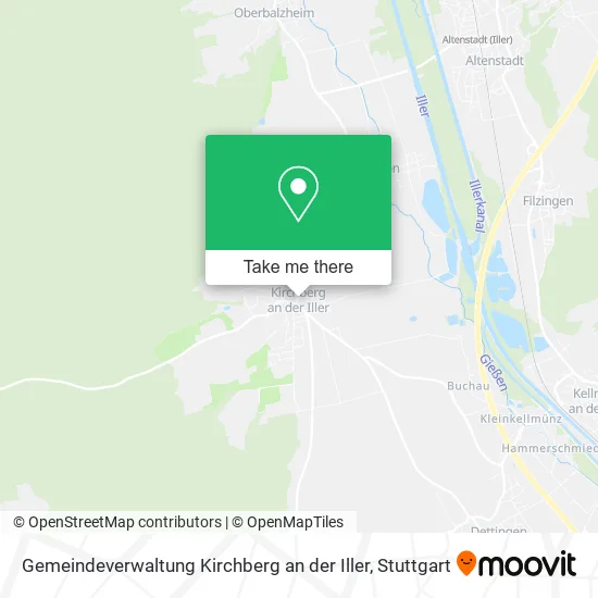 Карта Gemeindeverwaltung Kirchberg an der Iller