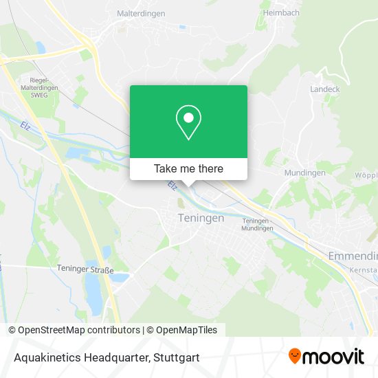 Aquakinetics Headquarter map