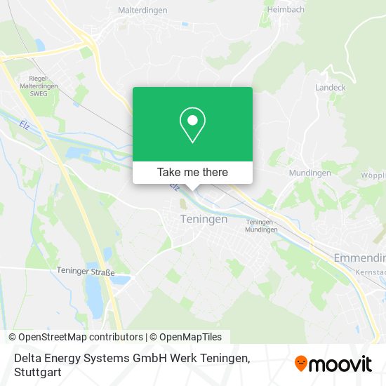Delta Energy Systems GmbH Werk Teningen map