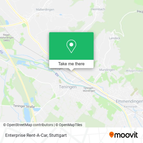 Enterprise Rent-A-Car map