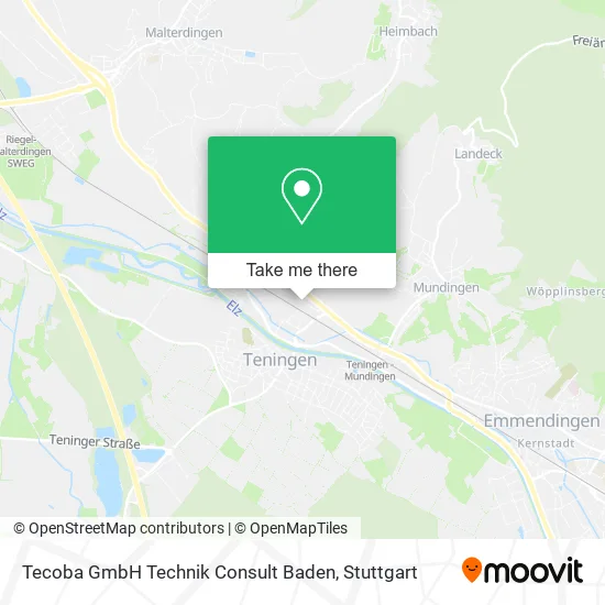 Карта Tecoba GmbH Technik Consult Baden