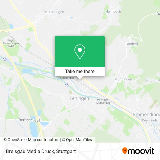 Карта Breisgau Media Druck