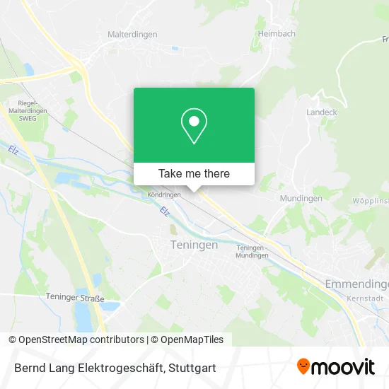 Карта Bernd Lang Elektrogeschäft