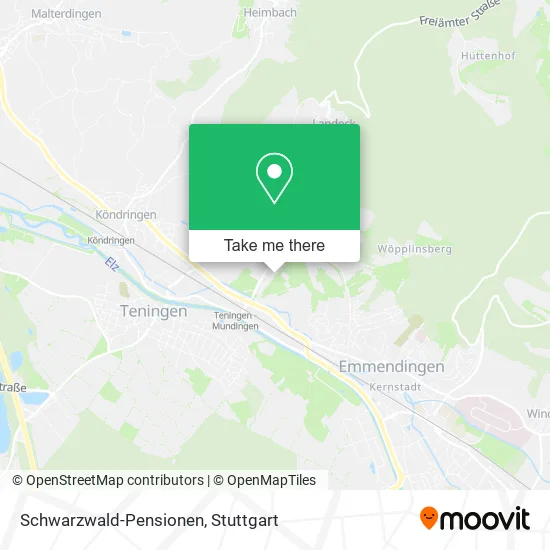 Карта Schwarzwald-Pensionen