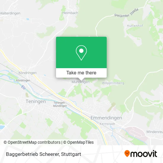 Карта Baggerbetrieb Scheerer