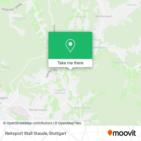 Reitsport Stall Staude map