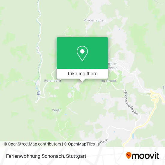 Карта Ferienwohnung Schonach