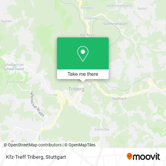 Карта Kfz-Treff Triberg