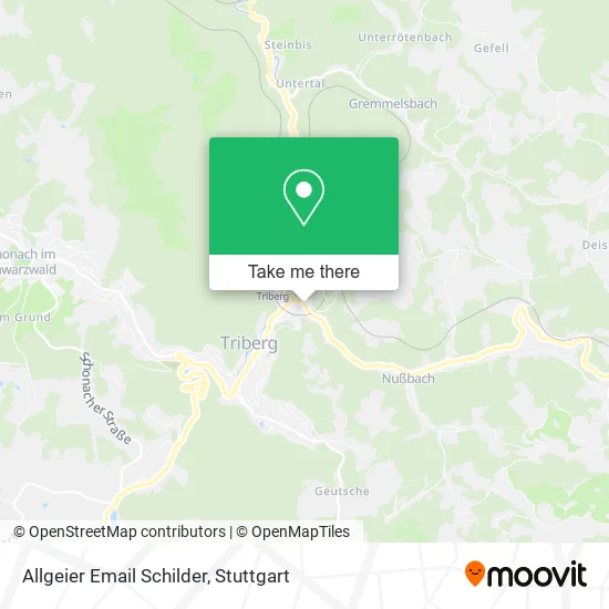 Карта Allgeier Email Schilder