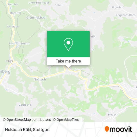 Nußbach Bühl map
