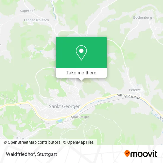 Карта Waldfriedhof