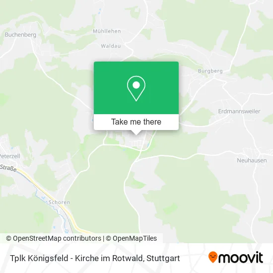 Карта Tplk Königsfeld - Kirche im Rotwald