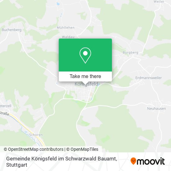 Gemeinde Königsfeld im Schwarzwald Bauamt map