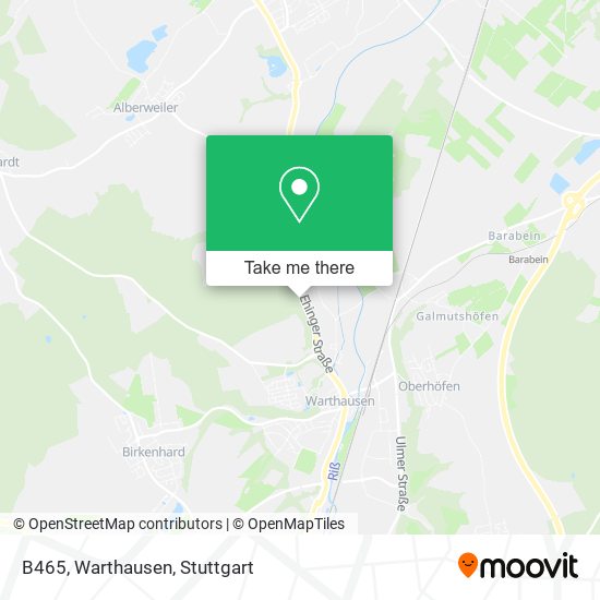 Карта B465, Warthausen