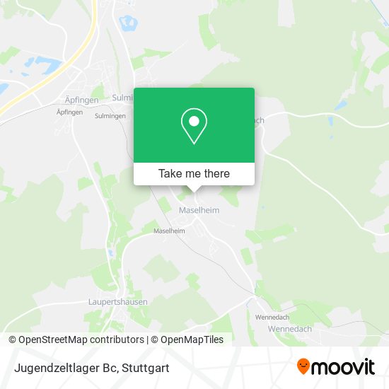 Карта Jugendzeltlager Bc