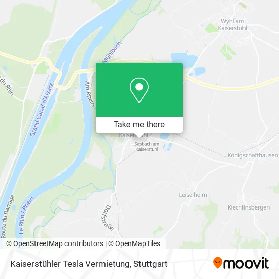 Карта Kaiserstühler Tesla Vermietung