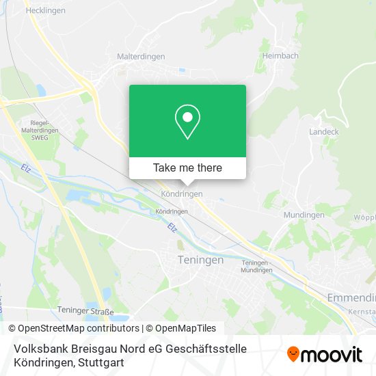 Volksbank Breisgau Nord eG Geschäftsstelle Köndringen map