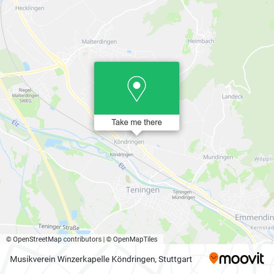 Карта Musikverein Winzerkapelle Köndringen