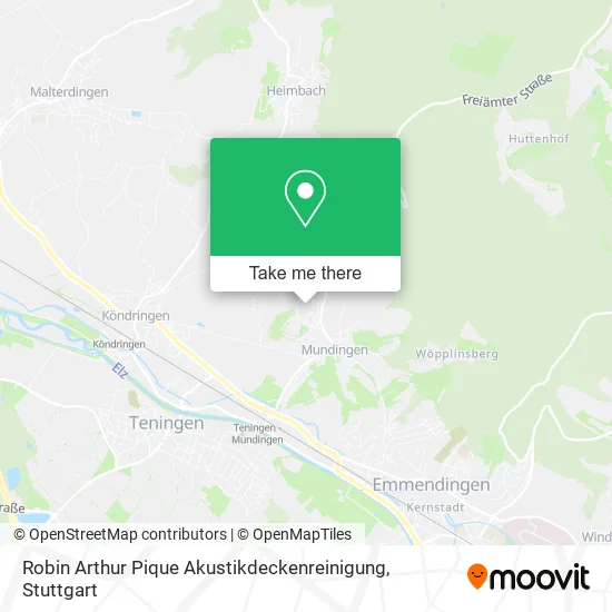 Карта Robin Arthur Pique Akustikdeckenreinigung