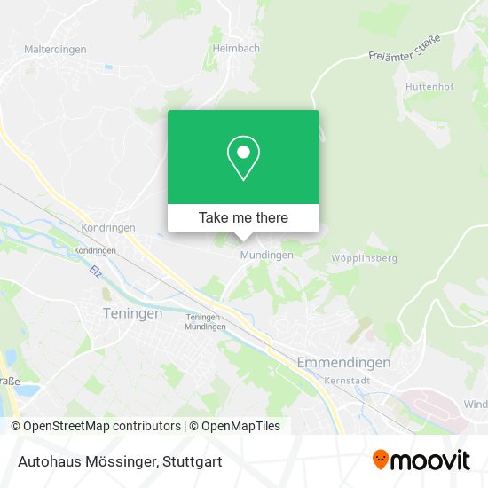 Autohaus Mössinger map