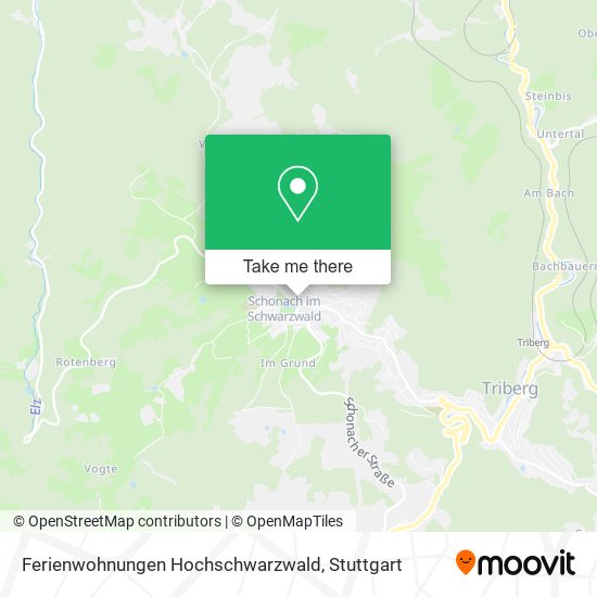 Ferienwohnungen Hochschwarzwald map