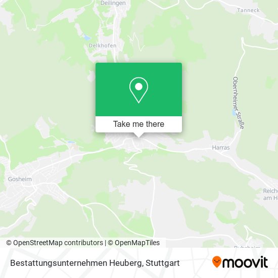 Bestattungsunternehmen Heuberg map