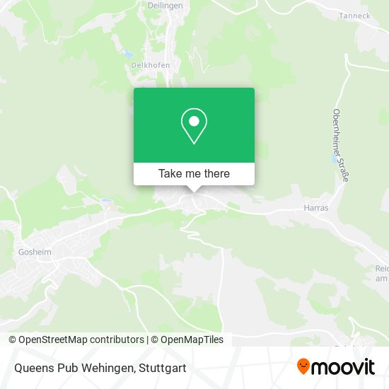 Queens Pub Wehingen map