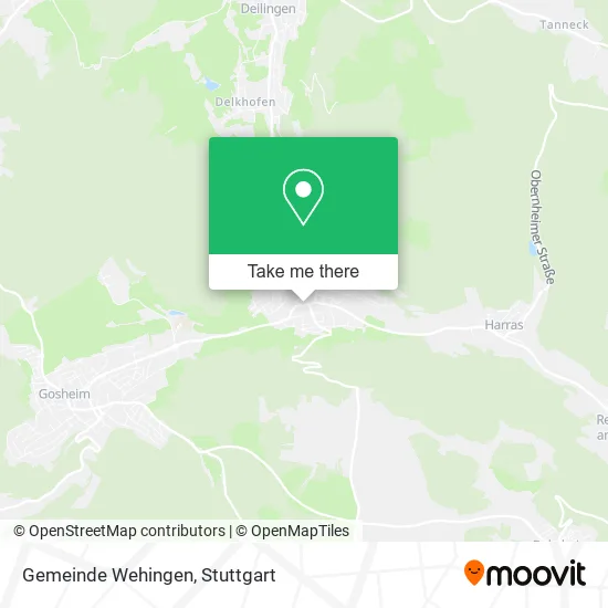 Карта Gemeinde Wehingen