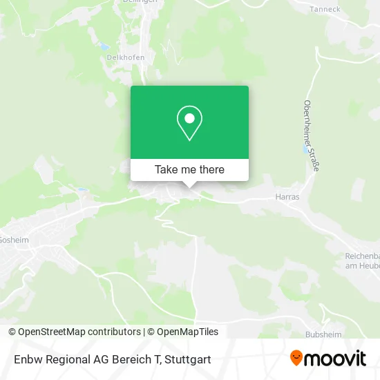Карта Enbw Regional AG Bereich T